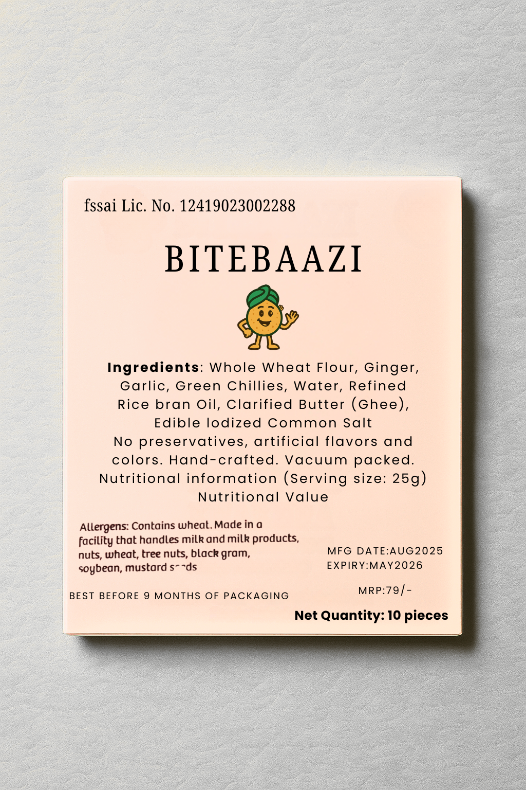 Ginger Garlic Khakhra - Barbequing Ginger