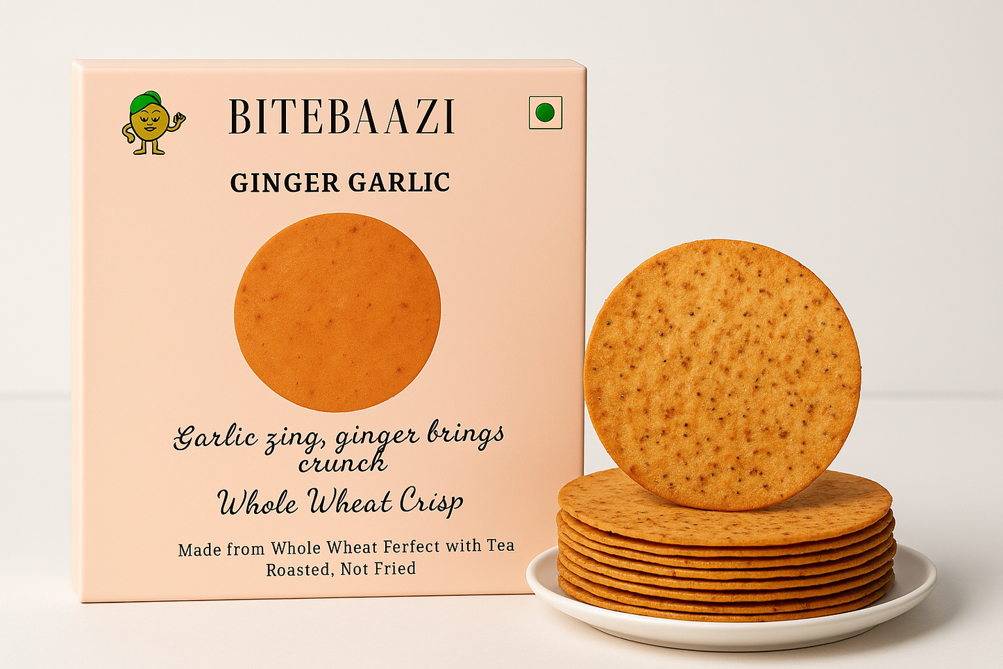 Ginger Garlic Khakras with Box